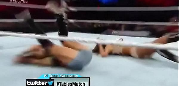 Nikki Bella vs AJ Lee TLC 2014.